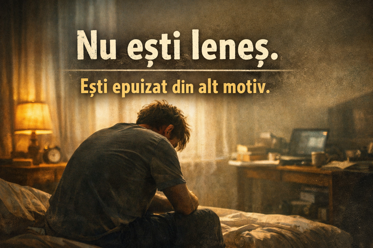 Articolul 1: Nu ești leneș. Ești epuizat din alt motiv, oboseală psihică, epuizare emoțională, nu ești leneș, oboseală fără motiv, suprasolicitare mentală, stres constant, lipsă de energie, burnout emoțional, oboseală modernă, zgomot mental, presiune psihică, viață agitată, epuizare nervoasă, stare de gol interior, nu mai am chef